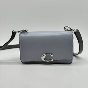 COACH Bandit Luxe full grain leather crossbody bag- Blue